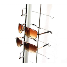Wall Mounted Sunglasses Aluminium Display Rod for 15 Eyeglasses